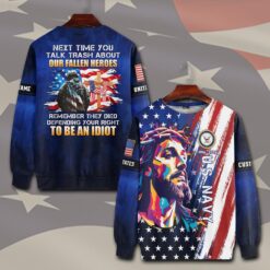 US Navy, E 7 Red - Sweatshirt