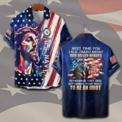 US Navy, E 8 Gold - Short Sleeve Button Shirt