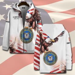 US Coast Guard, Born Ready - Zip Hoodie
