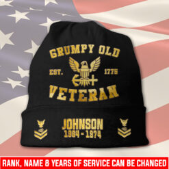 US Navy, E 7 Red - Full-Printed Beanie Hat
