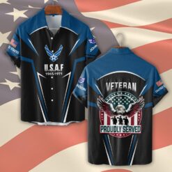 US Air Force , Duty, Honor, Country - Short Sleeve Button Shirt