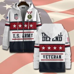 US Army, E 8 Army Master Sergeant - Zip Hoodie