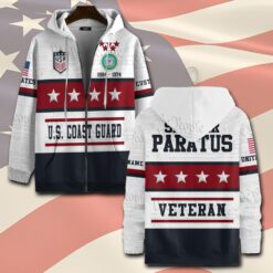 US Coast Guard, Remember - Honor - Respect - Zip Hoodie