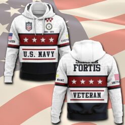 US Navy, E 3 White - Hoodie