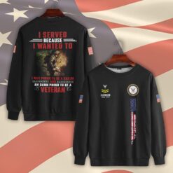 US Navy, Honor, Duty, Service - Sweatshirt