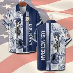 US Navy, E 6 Gold - Short Sleeve Button Shirt