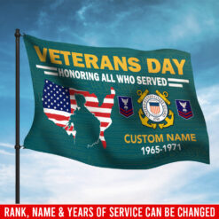 US Coast Guard, E 6 Red - Flying Flag 3×5 Feet(90×150 Cm)