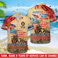 US Marine Corps, Honor, Duty, Service - Hawaii Shirt