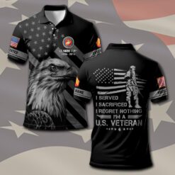 US Marine Corps, Land Of The Free, Because Of The Brave - Polo Shirt