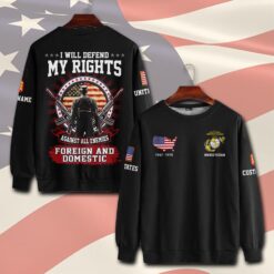 US Marine Corps, Honor, Duty, Service - Sweatshirt