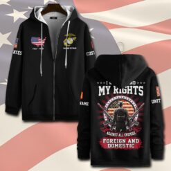 US Marine Corps, Once A Marine, Always A Marine - Zip Hoodie