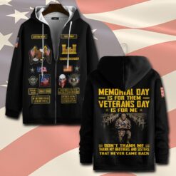Army Branch, Freedom Over Fear - Zip Hoodie