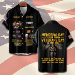 Navy Badge, Remember - Honor - Respect - Short Sleeve Button Shirt