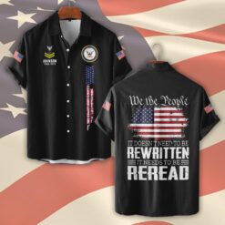 US Navy, Always Courageous - Short Sleeve Button Shirt