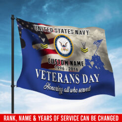 US Navy, American By Birth, Veteran By Choice - Flying Flag 5×8 Feet(152×244 Cm)