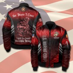 US Marine Corps, Never Retreat, Never Surrender - Bomber Jacket