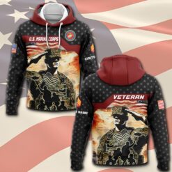 US Marine Corps, Honoring All Who Served - Hoodie