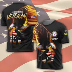 US Navy, Land Of The Free, Because Of The Brave - T-Shirt