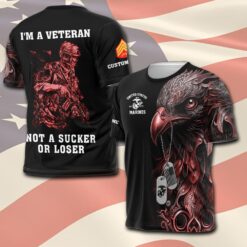 US Marine Corps, Never Retreat, Never Surrender - T-Shirt