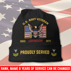 US Navy, Always Courageous - Full-Printed Beanie Hat