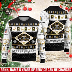 US Army, Proud Veteran - Knitted Sweater