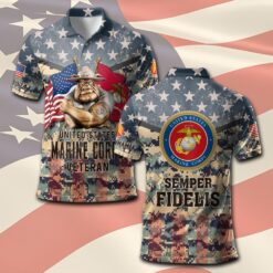 US Marine Corps, Freedom Over Fear - Polo Shirt