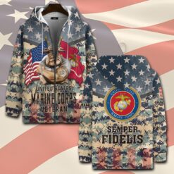 US Marine Corps, E 4 Marines Corporal - Zip Hoodie