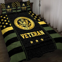 US Army, American By Birth, Veteran By Choice - Quilt Bed Set - King