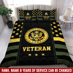 US Army, No One Fights Alone - Quilt Bed Set - Queen