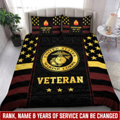 US Marine Corps, E 5 Marines Sergeant - Quilt Bed Set - Full