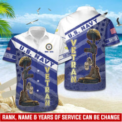 US Navy, E 5 Gold - Hawaii Shirt