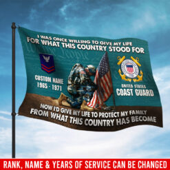 US Coast Guard, E 4 Gold - Flying Flag 5×8 Feet(152×244 Cm)