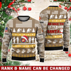 US Marine Corps, Honoring All Who Served - Knitted Sweater
