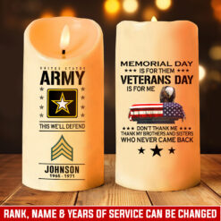 US Army - LED Candle