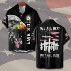 US Navy, The Sea is Ours - Short Sleeve Button Shirt