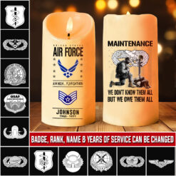 Air Force Badge - LED Candle