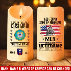 US Coast Guard, Lest We Forget - LED Candle