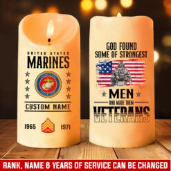 US Marine Corps, No One Fights Alone - LED Candle