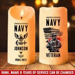 US Navy, E 4 Red - LED Candle