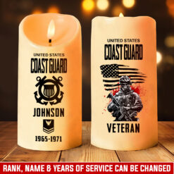 US Coast Guard, E 5 Gold - LED Candle