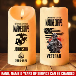 US Marine Corps, The Few, The Proud - LED Candle