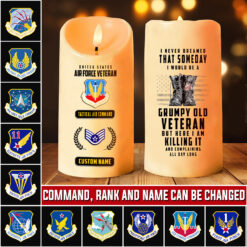 Air Force Command, E 4 Air Force Sergeant - LED Candle