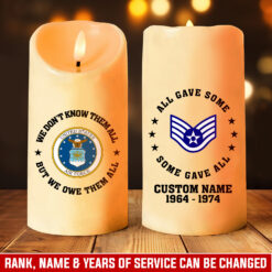 US Air Force , Duty, Honor, Country - LED Candle