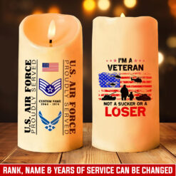 US Air Force , Freedom Isn't Free - LED Candle