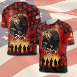 US Marine Corps, Freedom Over Fear - T-Shirt