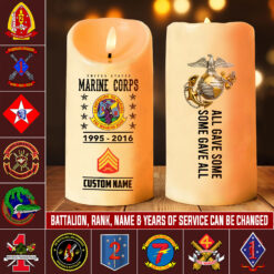 Marine Battalion, W 3 Marines Chief Warrant Officer 3 - LED Candle