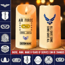 Air Force Badge, E 9 Air Force Command Chief Master Sergeant - LED Candle