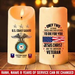 US Coast Guard, E 6 Red - LED Candle