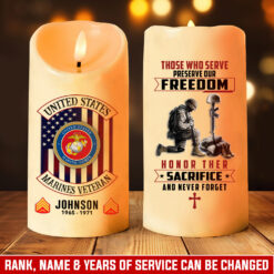 US Marine Corps, All Gave Some, Some Gave All - LED Candle