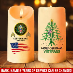US Army, E 8 Army Master Sergeant - LED Candle